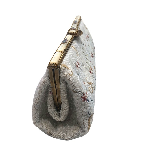 VINTAGE DOFAN MADE IN FRANCE BEADED CLUTCH - Picture 7 of 16